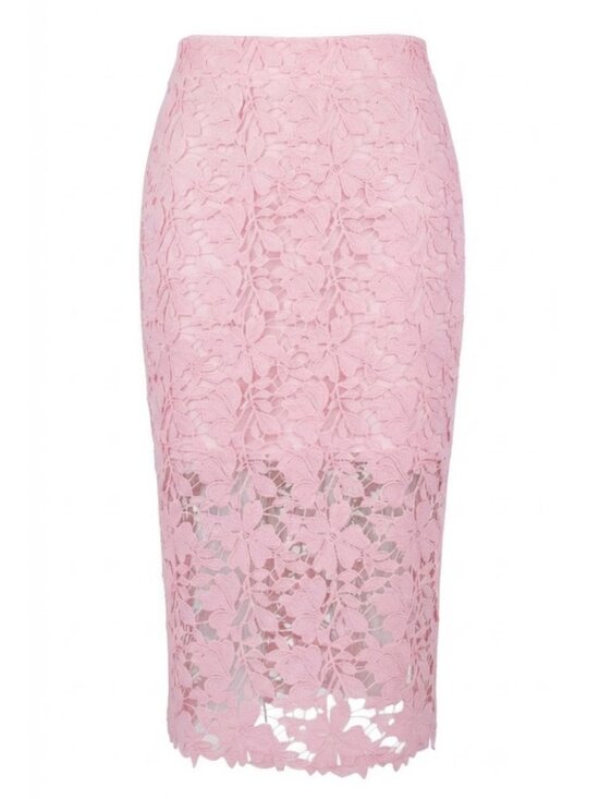 a new day Dresses & Skirts - A New Day Women’s Pink Lace Midi A-Line Skirt in Pink size Small